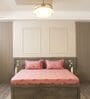 Pink Floral 600TC Cotton Super King Sized Double Bedsheet with 2 Embroidery Pillow Covers