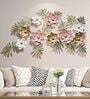 Floral Metal Wall Art In Multicolour