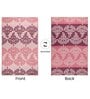 Pink Floral Polyproylene 4 ft x 6 ft Machine Made Picnic  Mats