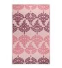 Pink Floral Polyproylene 4 ft x 6 ft Machine Made Picnic  Mats