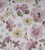 Pink Floral Print 300 TC Cotton Double Bed Fitted Sheet with 2 Pillow Case Sensory Bloom Collection
