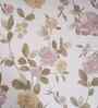 Pink Floral Print 300 TC Cotton Double Bed Fitted Sheet with 2 Pillow Case Sensory Bloom Collection