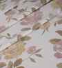 Pink Floral Print 300 TC Cotton King Size Bed Sheet with 2 Pillow Covers Sensory Bloom Collection