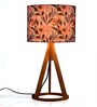 Pink Flower Trio Wooden Lamp