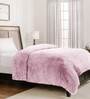 Pink Fluffy Fur Polyester Single Duvet Covers Folklore Collection