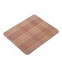 Pink Formal Checks Printed Leather Rectangle Mousepad