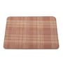 Pink Formal Checks Printed Leather Rectangle Mousepad