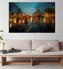 Kingdom In Pink Blue Framed Art Print (33 x 21 Inches)