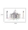 Taj Mahal In Pink Canvas Framed Art Print (33 x 21 Inches)