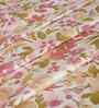 Pink Fruit Print 200 TC Cotton King Size Bed Sheet with 2 Pillow Covers Sensory Bloom Collection