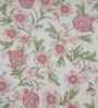 Pink Fruit Print 200 TC Cotton King Size Bed Sheet with 2 Pillow Covers Sensory Bloom Collection