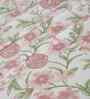 Pink Fruit Print 200 TC Cotton King Size Bed Sheet with 2 Pillow Covers Sensory Bloom Collection
