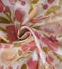 Pink Fruit Print 200 TC Cotton King Size Bed Sheet with 2 Pillow Covers Sensory Bloom Collection