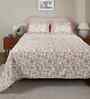 Pink Fruit Print 200 TC Cotton King Size Bed Sheet with 2 Pillow Covers Sensory Bloom Collection