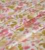 Pink Fruit Print 200 TC Cotton Single Bed Sheet with 1 Pillow Cover Sensory Bloom Collection