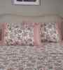 Pink Fruit Print 200 TC Cotton Single Bed Sheet with 1 Pillow Cover Sensory Bloom Collection