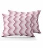Pink Geometric 180 TC Cotton Super King Bedsheet with 2 Pillow Covers