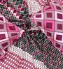 Pink Geometric 180 TC Cotton Super King Size Bedsheet with 2 Pillow Covers Oscar Collection Collection