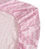 Pink Geometric 300 TC Cotton Fitted Single Bedsheet with 1 Pillow Cover