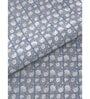 Blue Floral 600 TC Cotton Double King Sized Bedsheet With 2 Pillow Covers