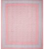Pink Abstract 600 TC Cotton Double King Sized Bedsheet With 2 Pillow Covers