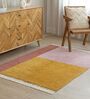 Pink Geometric Hand Tufted 6 Ft X 4 Ft  Dhurrie