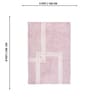 Pink Geometric Hand Tufted 8 Ft X 5 Ft  Dhurrie