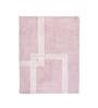 Pink Geometric Hand Tufted 9 Ft X 6 Ft  Dhurrie