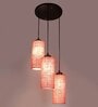 Optimus Pink Cloth Cluster Hanging Light
