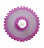 Oval Pink Glass Ceiling Flush Mount