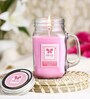 Iris Pink Glass Scented Candles