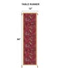 Pink Gold Floral Brocade Silk (12 x84)  Table Runner