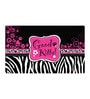 Good Kitty- Large Pink & Black Fabric Cat Pet Mat
