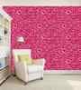Pink Heart Design Printed Peel And Stick Self Adhesive Waterproof HD Wallpaper