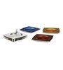 Inlayed Multicolour Stainless Steel (Set of 4) Table Coaster
