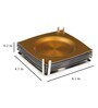 Inlayed Multicolour Stainless Steel (Set of 4) Table Coaster