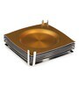 Inlayed Multicolour Stainless Steel (Set of 4) Table Coaster