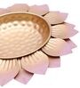 Hammered Baby Pink FLower Urli Set of 3