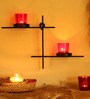 Black Metal Aesthetic Wall Candle Holder