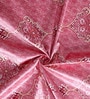 Pink Jacquard Traditional Light Filtering Eyelet 9 Feet Door Curtains (2 Pc)