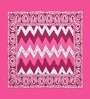 Pink Abstract 120 TC Cotton Queen Sized Bedsheet with 2 Pillow Cover