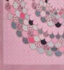Pink Abstract 120 TC Cotton Queen Sized Bedsheet with 2 Pillow Cover