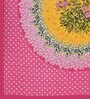 Pink Traditional 120 TC Cotton Queen Sized Bedsheet with 2 Pillow Cover