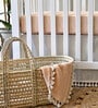 Pink Kids Solid Muslin Crib Bedsheet