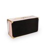 Pink Leather Glass Tissue Holder