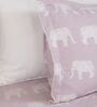 Pink Mandala Elephant Print 210 TC 100% Cotton Superking Bedsheet with 2 Pillow Covers