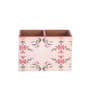 Pink Mdf Wood Square 1 Pcs Cutlery Holder