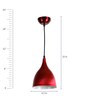 Zyax Pink Metal Hanging Light