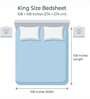 Pink Metro 186 TC Cotton King Bedsheet With 2 Pillow Covers