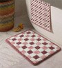 Pink Microfiber 23X15 Inches Anti-Skid Bath Mat